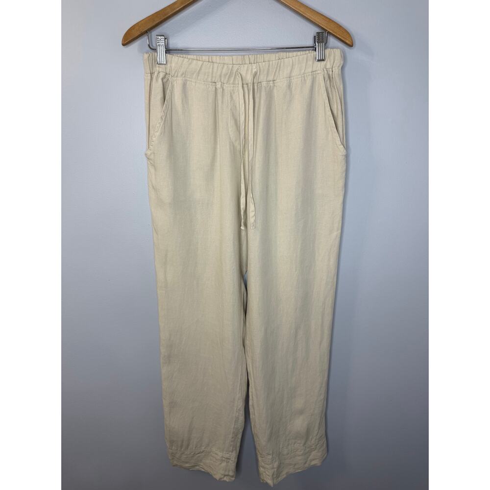 Parachute Linen Lounge Pants Beige Relax Casual Women's S